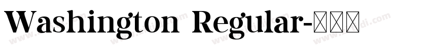 Washington Regular字体转换